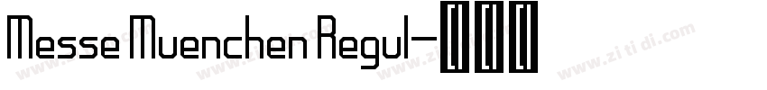 Messe Muenchen Regul字体转换